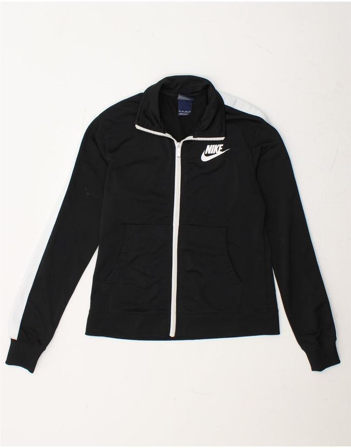 Женский спортивный костюм свободного кроя NIKE UK 6 XS, черный цветной блок