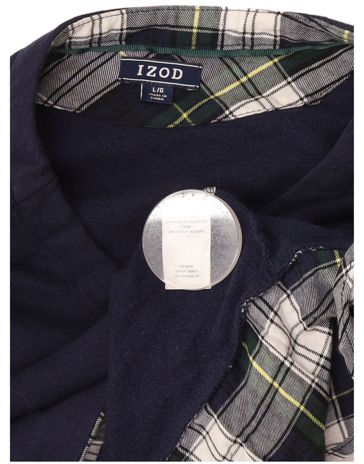 Женский свитер Izod UK 16, большой размер, темно-синий, хлопок