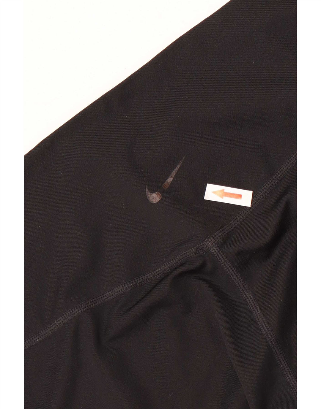 Женские леггинсы с рисунком Nike Dri Fit UK 14, большой черный полиэстер