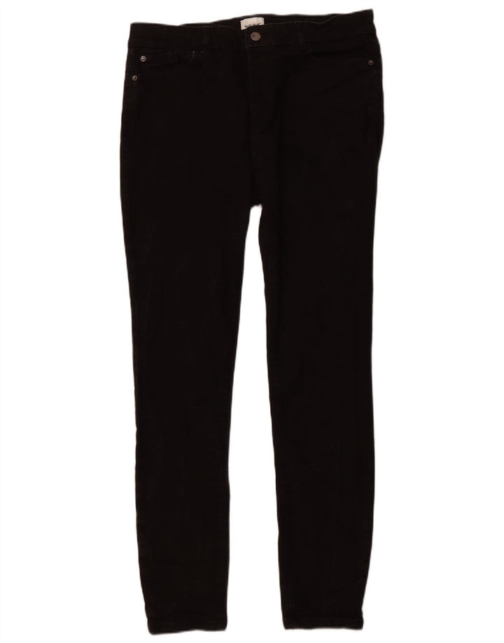 Женские джинсы скинни с высокой талией WHITE STUFF UK 14, большие W32 L29, черные