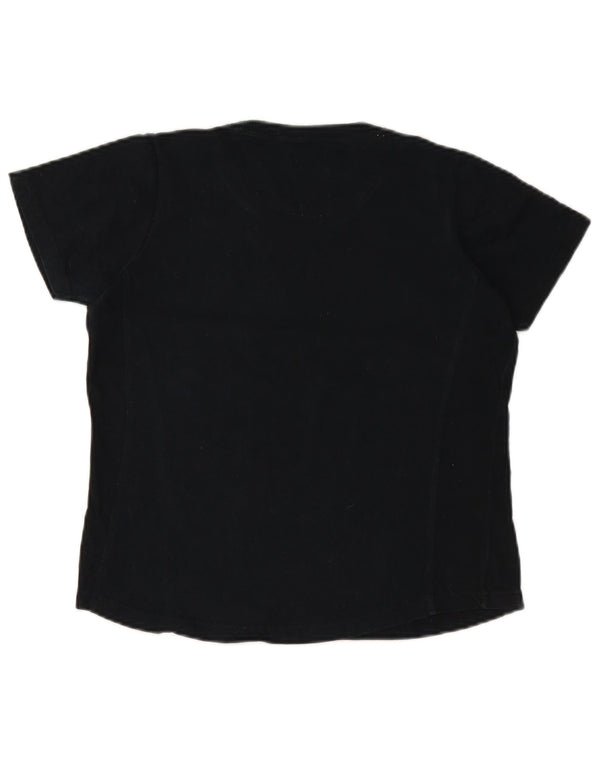 Женская футболка CHAMPION Top UK 10, маленькая, темно-синяя, хлопок