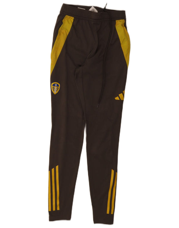 Мужские спортивные брюки Adidas Leeds United FC с графическим рисунком XS серые с цветными блоками