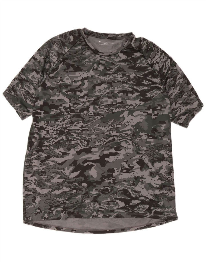 Мужская футболка Under Armour Top 2XL Серый камуфляжный полиэстер