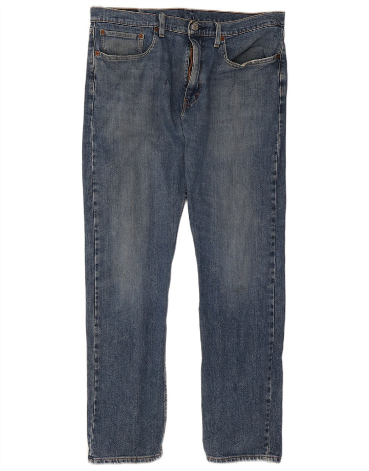 Мужские зауженные джинсы Levi's 502 W34 L32 синие, хлопок
