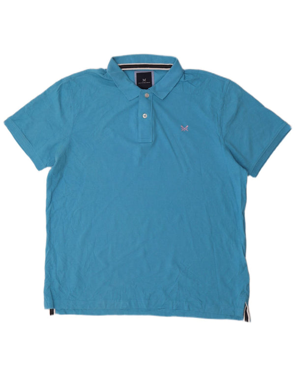 Мужская рубашка-поло Crew Clothing XL, синяя, хлопок