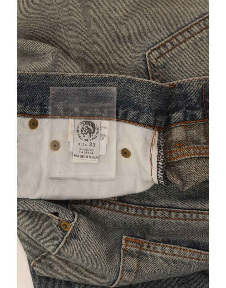 Мужские прямые джинсы Diesel W33 L35 синие, хлопок