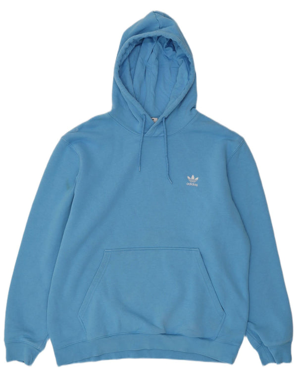 Мужской джемпер с капюшоном ADIDAS XL, синий хлопок