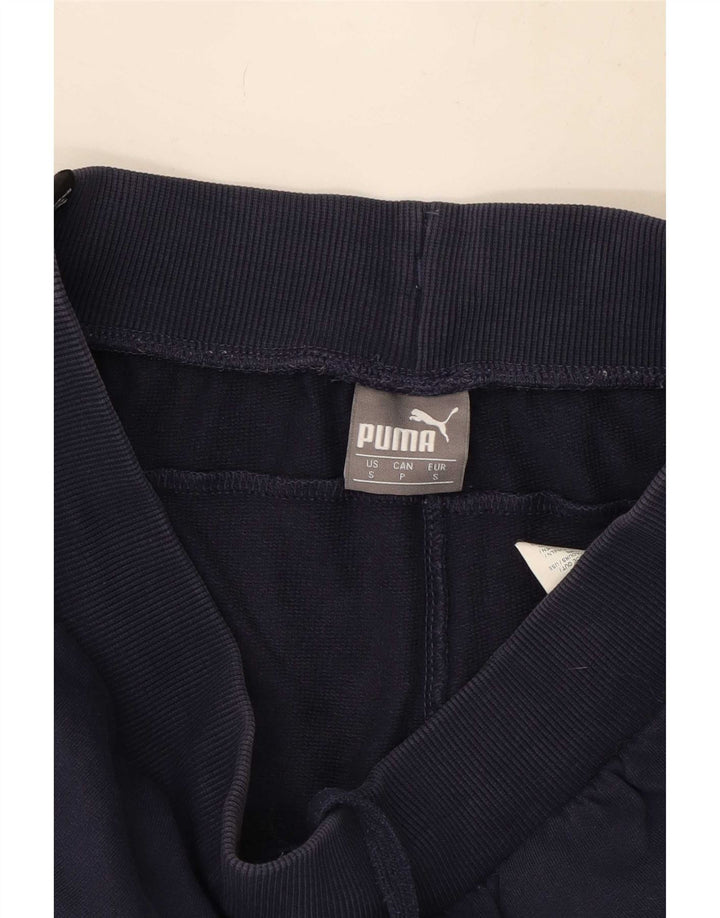 Мужские спортивные шорты Puma с рисунком, маленькие, темно-синие, хлопковые