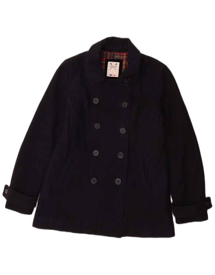 Женское бушлат Crew Clothing UK 12, средний темно-синий, шерсть