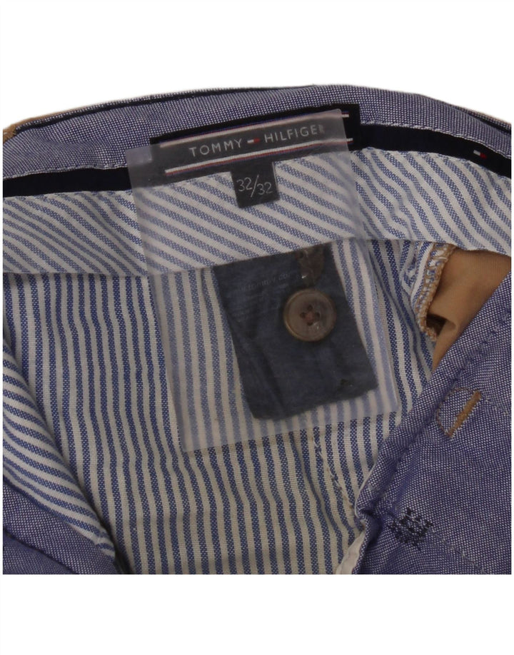 TOMMY HILFIGER Женские прямые брюки чинос W32 L32 Бежевые, хлопок