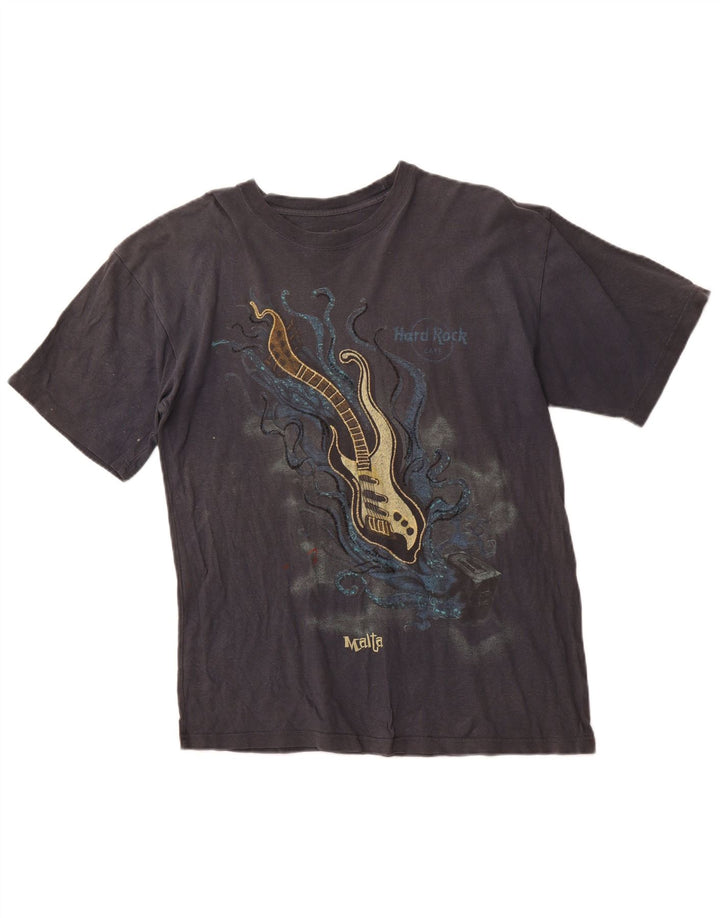 Мужская футболка HARD ROCK с рисунком Мальта, топ среднего серого цвета, хлопок
