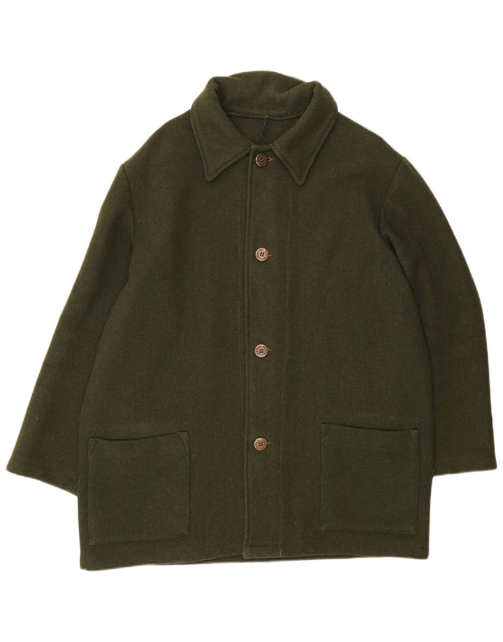 Винтажное мужское пальто UK 42 XL цвета хаки