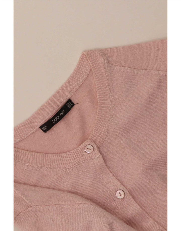 Женский кардиган Zara UK 12, средний розовый