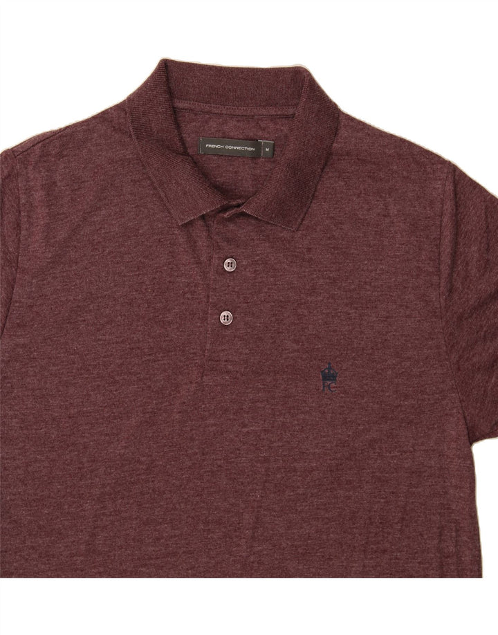 FRENCH CONNECTION Mens Polo Shirt Medium Maroon Cotton Vintage French Connection and Second-Hand French Connection from Messina Hembry 
