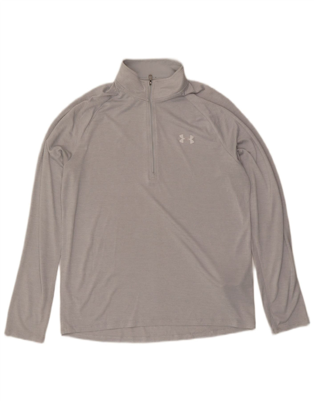 Мужской свободный топ Under Armour на молнии с длинными рукавами, средний серый полиэстер