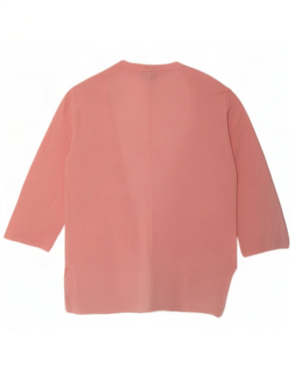 Женский кардиган с рукавом 3/4 Massimo Dutti UK 14, средний розовый
