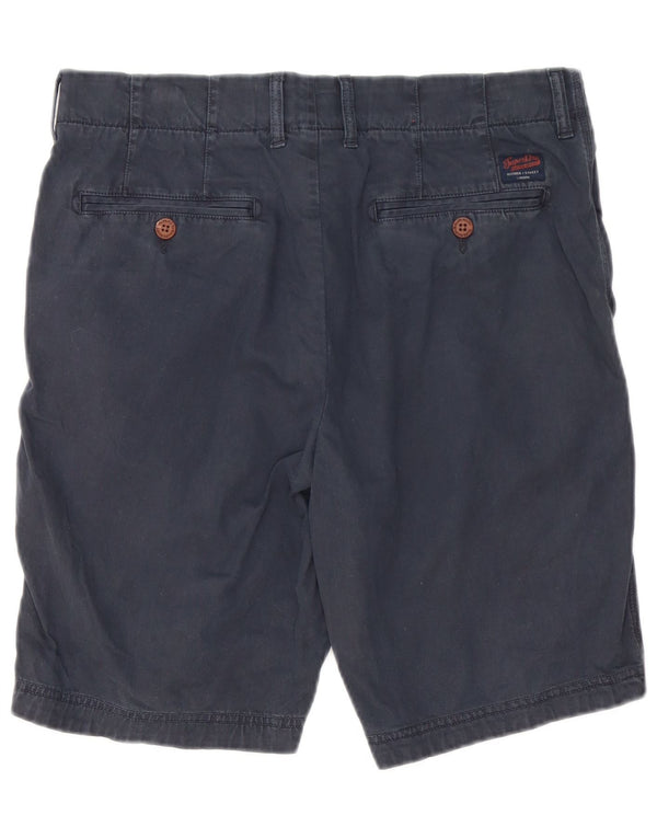 Мужские шорты чинос Superdry W32, средний темно-синий, хлопок