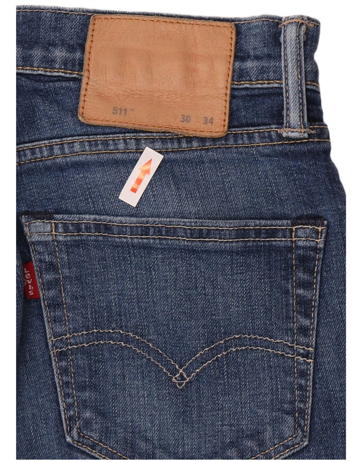 Женские джинсы Levi's Slim 511 W30 L32 синие, хлопок