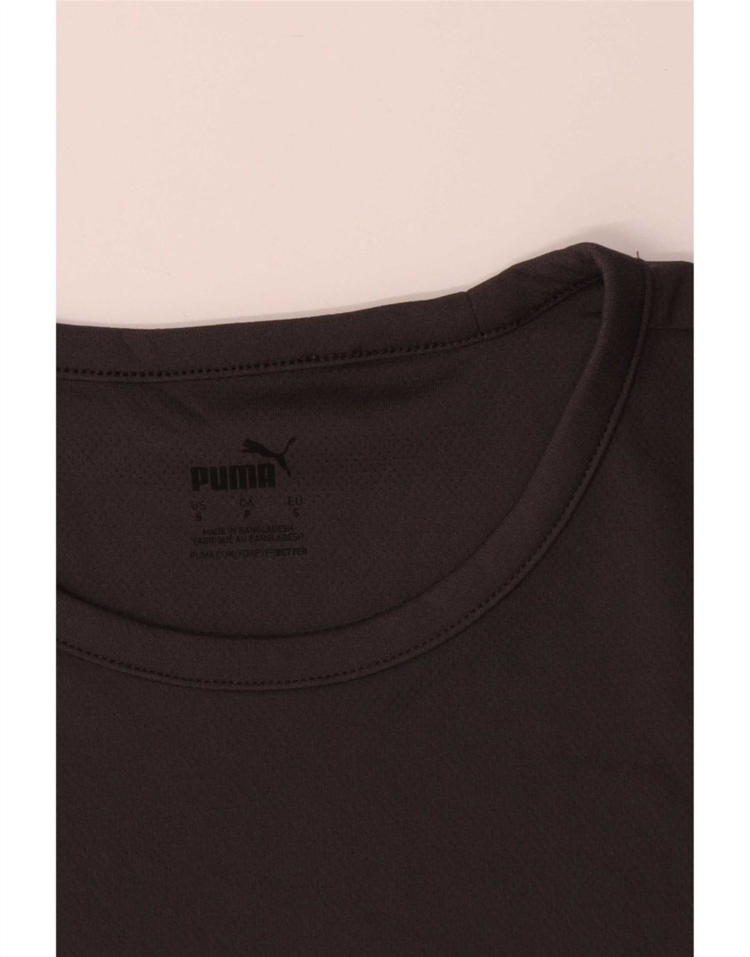 Мужская футболка Puma, маленький черный полиэстер с цветными блоками