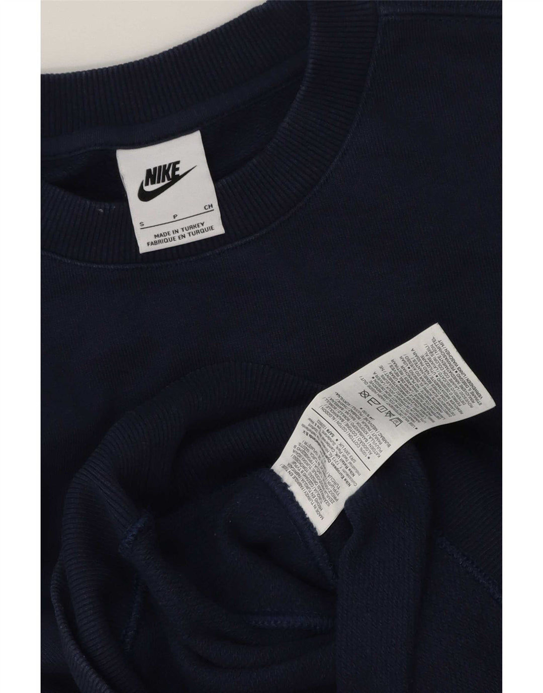 Мужской свитшот с рисунком Nike, маленький темно-синий, хлопковый