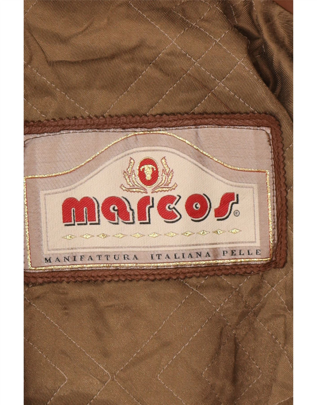 MARCOS Mens Leather Jacket IT 52 XL Brown Leather Vintage Marcos and Second-Hand Marcos from Messina Hembry 