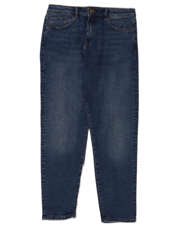 Женские зауженные джинсы Marks & Spencer Mom Regular, Великобритания 14, средние W30 L28, синие