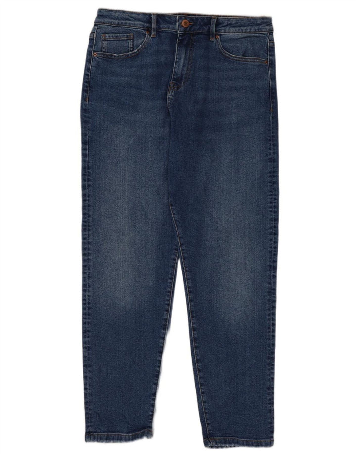 Женские зауженные джинсы Marks & Spencer Mom Regular, Великобритания 14, средние W30 L28, синие