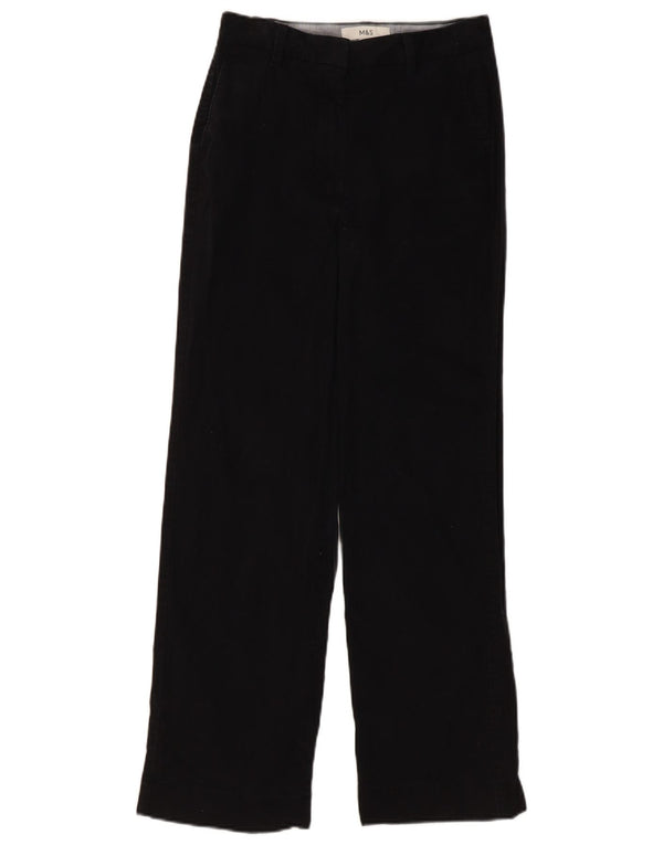 Женские прямые брюки чинос Marks & Spencer UK 6 XS W26 L27, черный хлопок