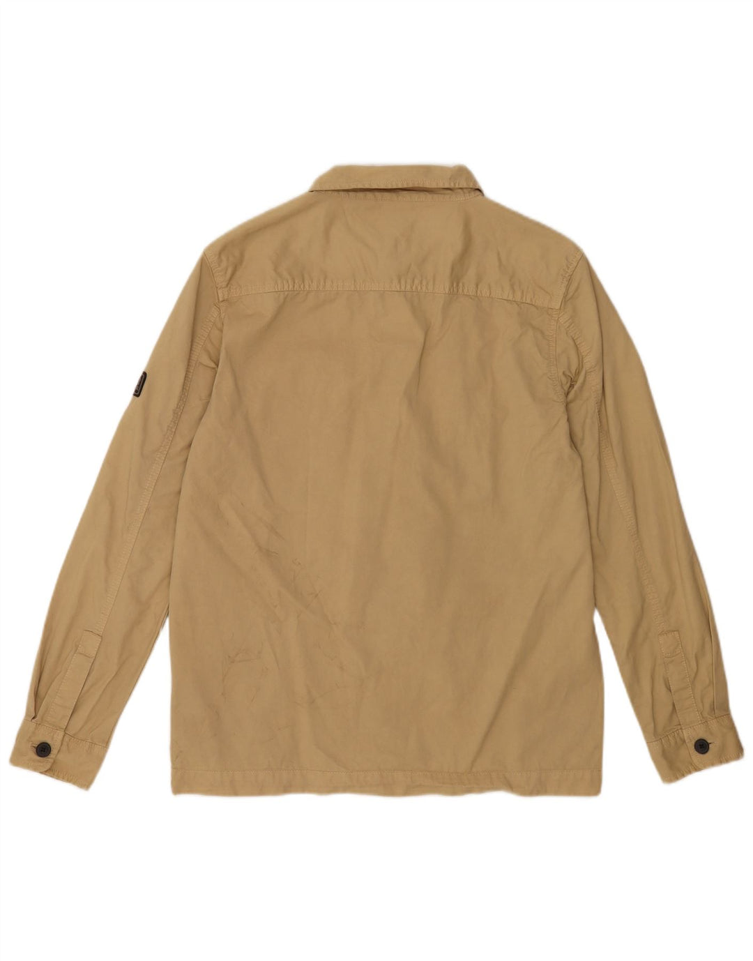 Мужская рубашка Barbour среднего бежевого цвета из хлопка