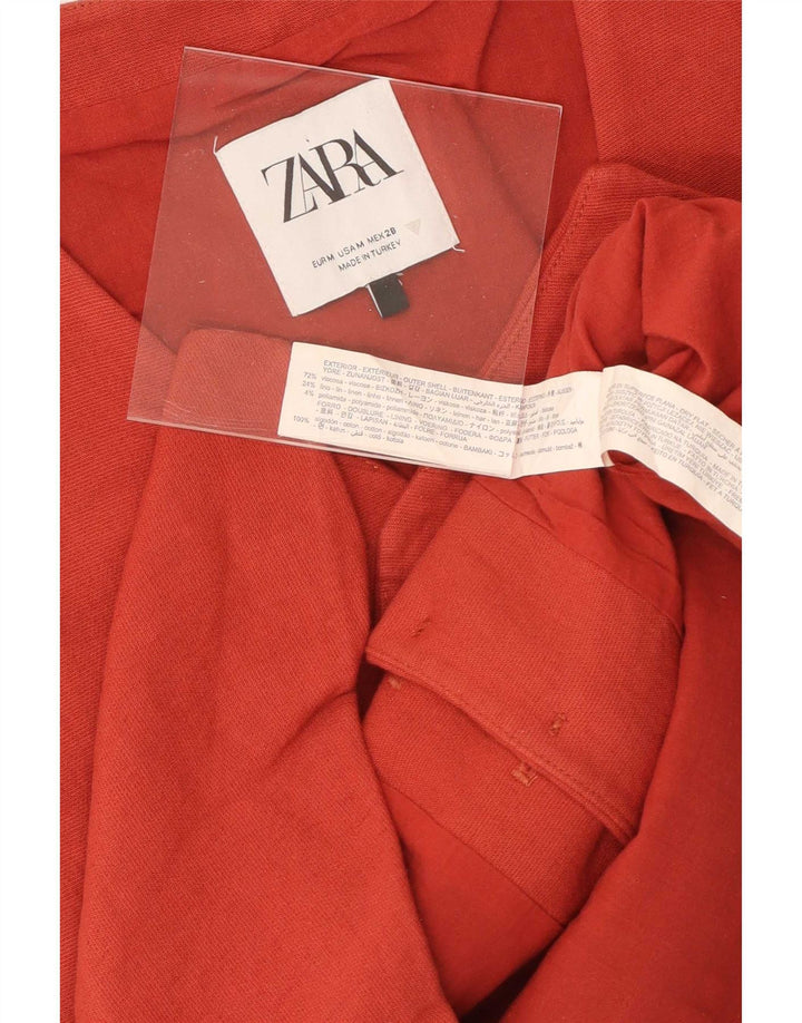 Женский жилет Zara UK 12, средний красный, вискоза