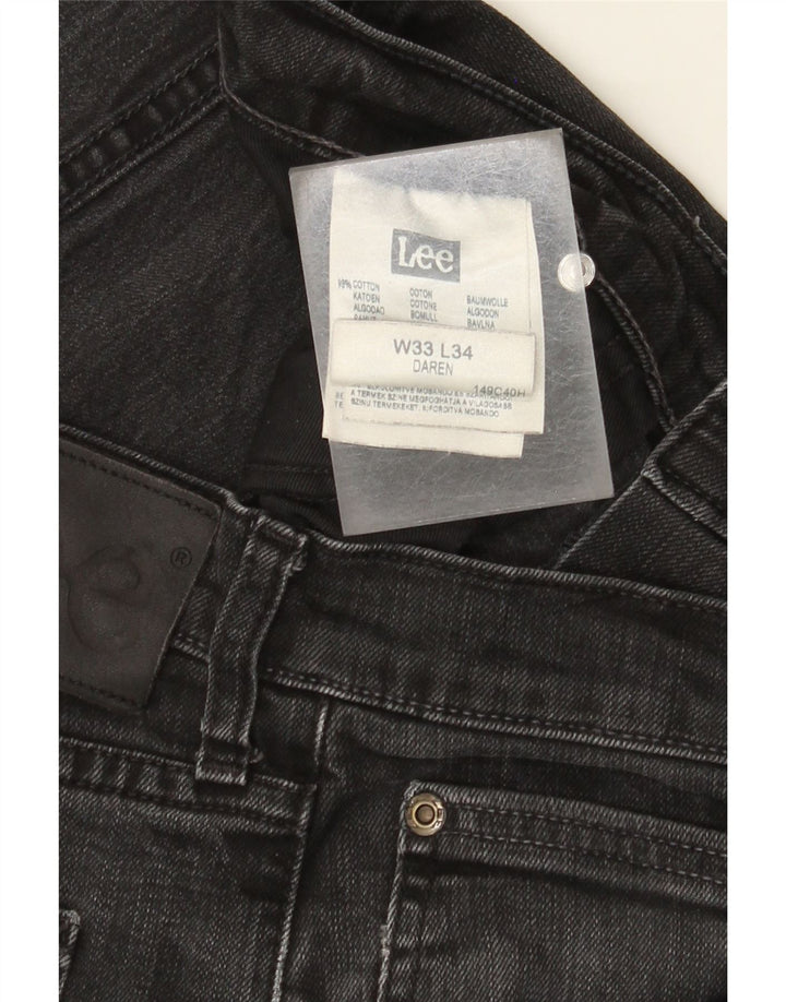 Мужские прямые джинсы Lee Daren W33 L29, черный хлопок