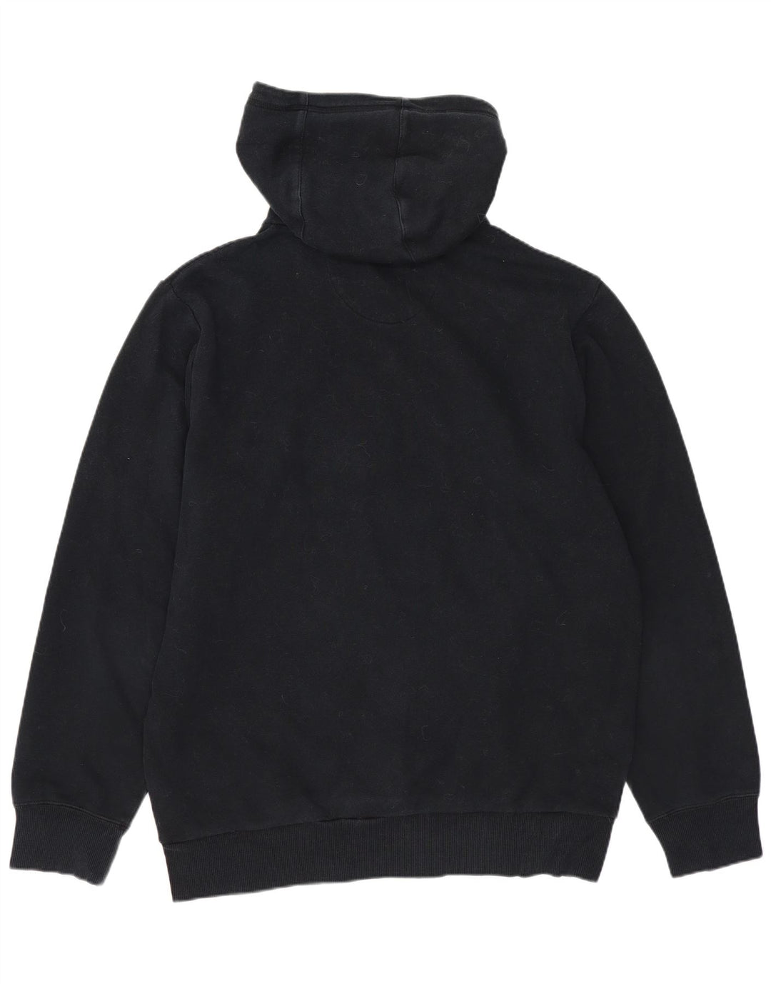 Мужской джемпер с капюшоном ADIDAS, черный, хлопковый, среднего размера