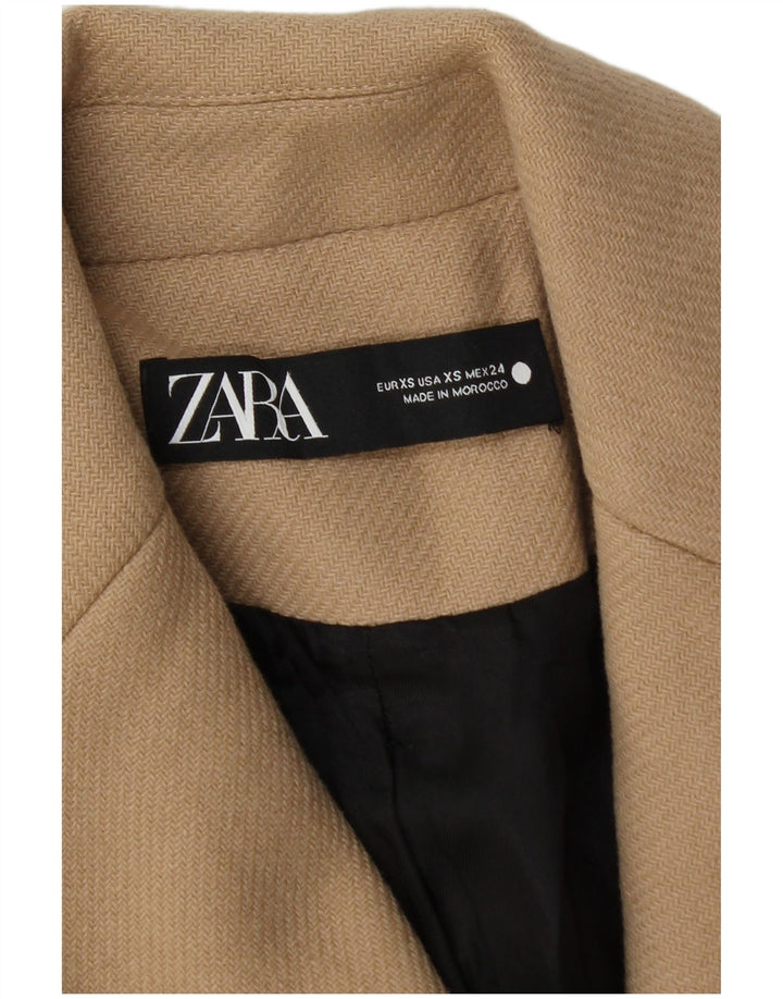 Женское пальто Zara UK 6 XS Бежевое