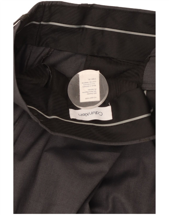 Мужские прямые брюки CALVIN KLEIN W32 L32, серый полиэстер