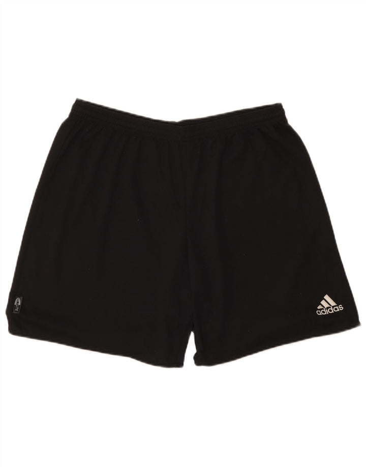 Мужские спортивные шорты Adidas Climalite, большие черные из полиэстера