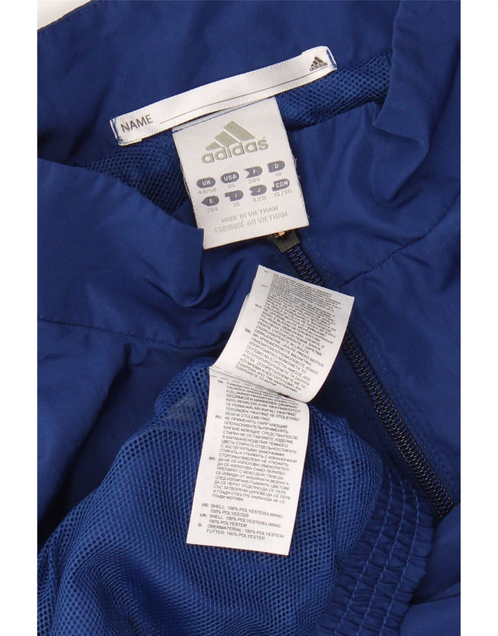 Мужская спортивная куртка ADIDAS Climalite UK 48/50 XL, синяя с цветными блоками