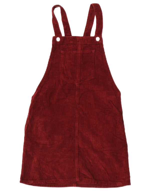 Женское вельветовое комбинезон Topshop UK 4 XS, темно-бордовый хлопок