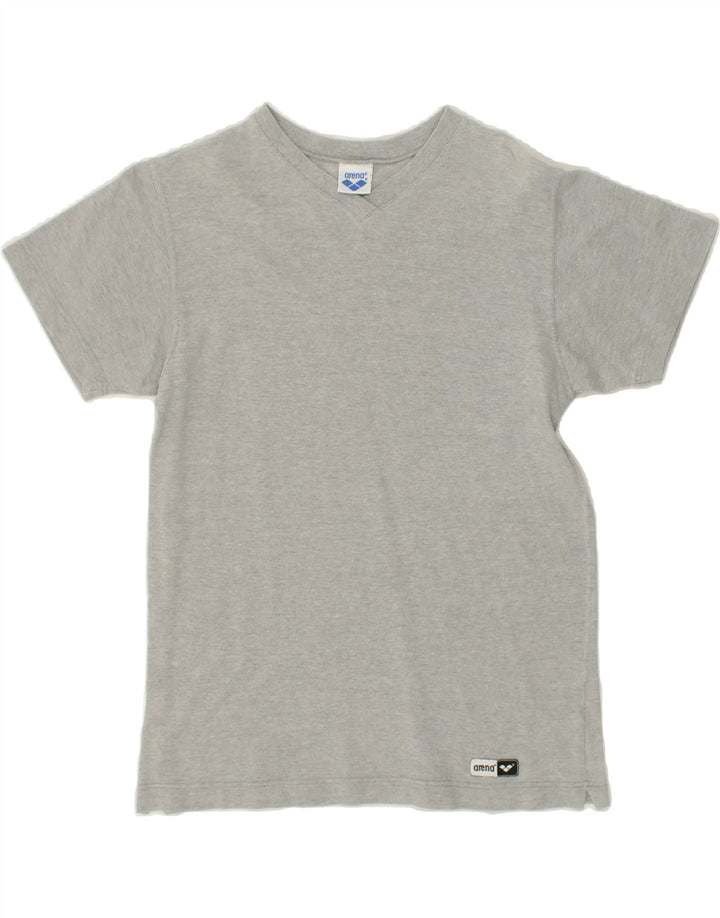 ARENA Womens T-Shirt Top UK 12 Medium Grey | Vintage Arena | Thrift | Second-Hand Arena | Used Clothing | Messina Hembry 