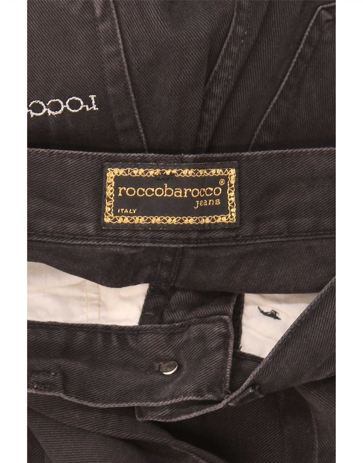 Женские зауженные джинсы Roccobarocco W27 L31, черный хлопок