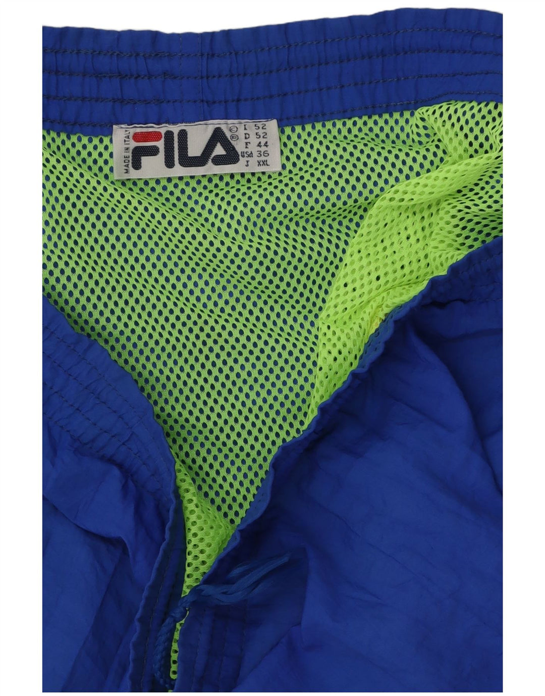 Fila Мужские спортивные шорты с рисунком IT 52, большие синие