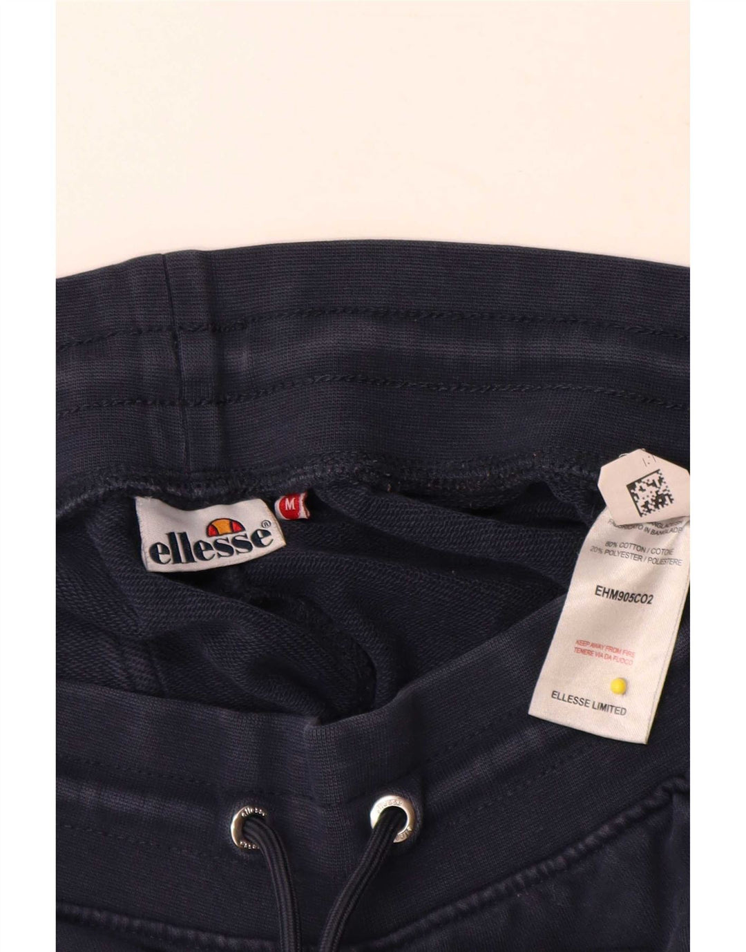 Мужские спортивные брюки Ellesse с графическим рисунком, джоггеры, средний темно-синий, хлопок