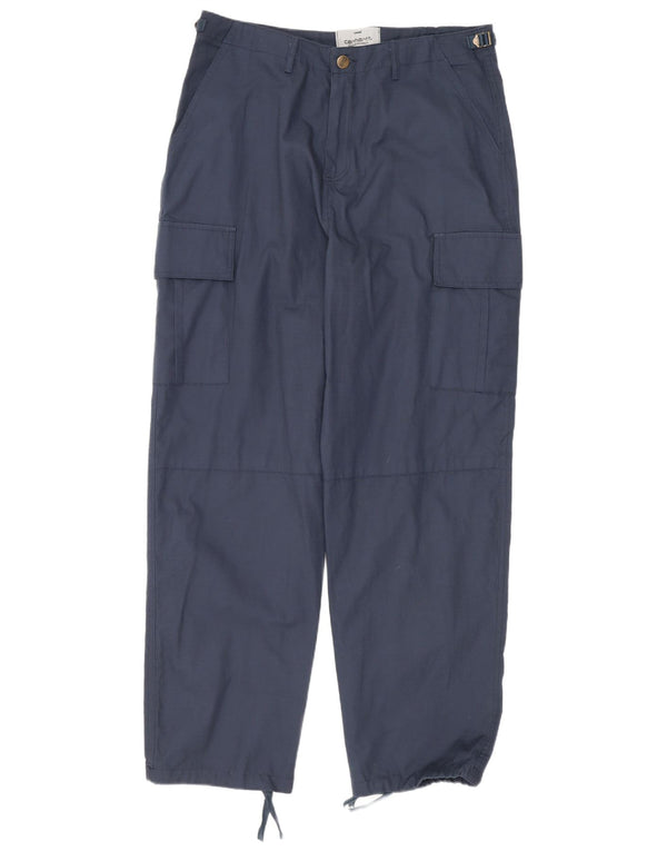Женские прямые брюки-карго Carhartt, большие W30 L29, темно-синие, хлопок