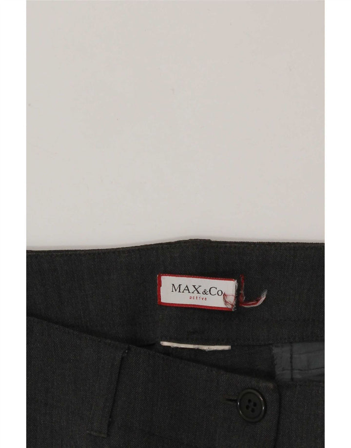 Женские прямые повседневные брюки Max & Co. W32 L32 Серые