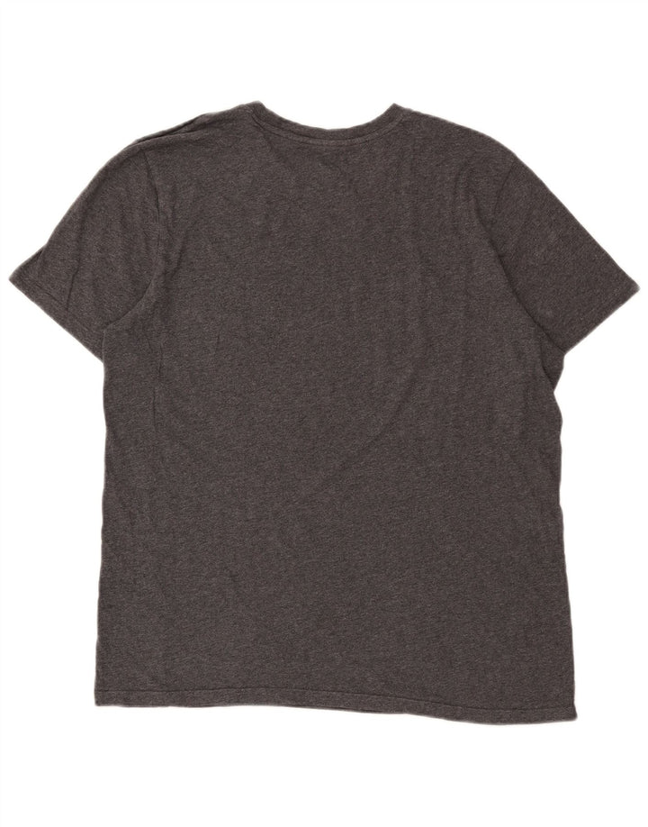 Мужская футболка Adidas Top большого размера, серый хлопок