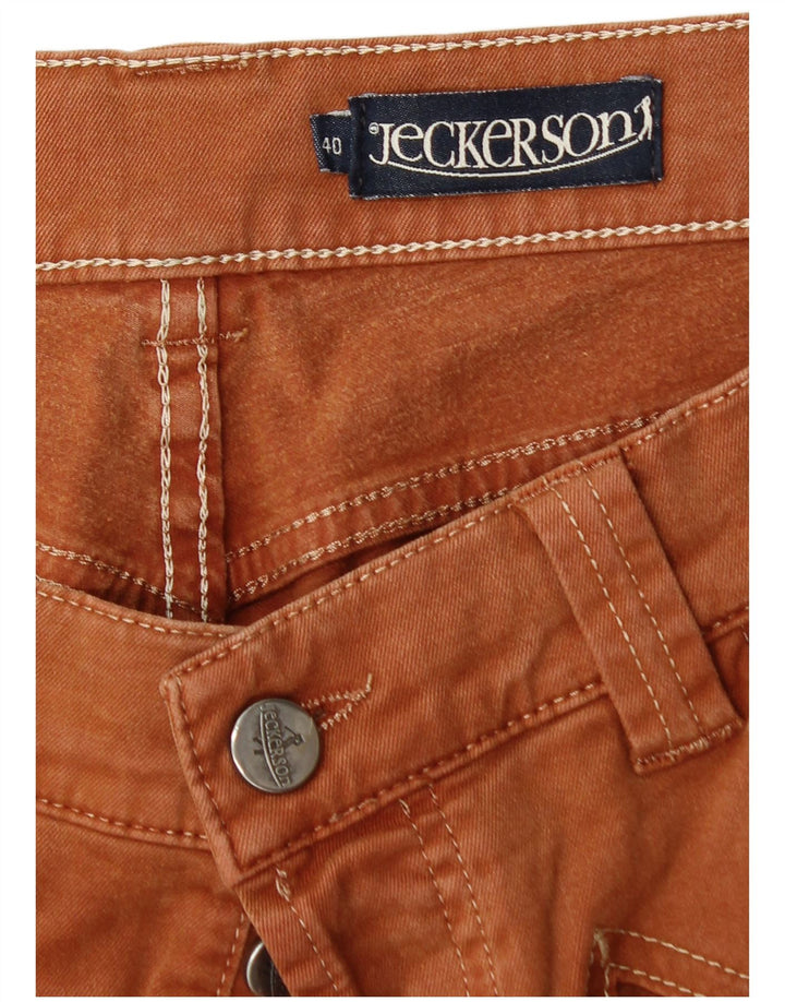 JECKERSON Мужские прямые повседневные брюки W40 L35 Коричневые хлопковые