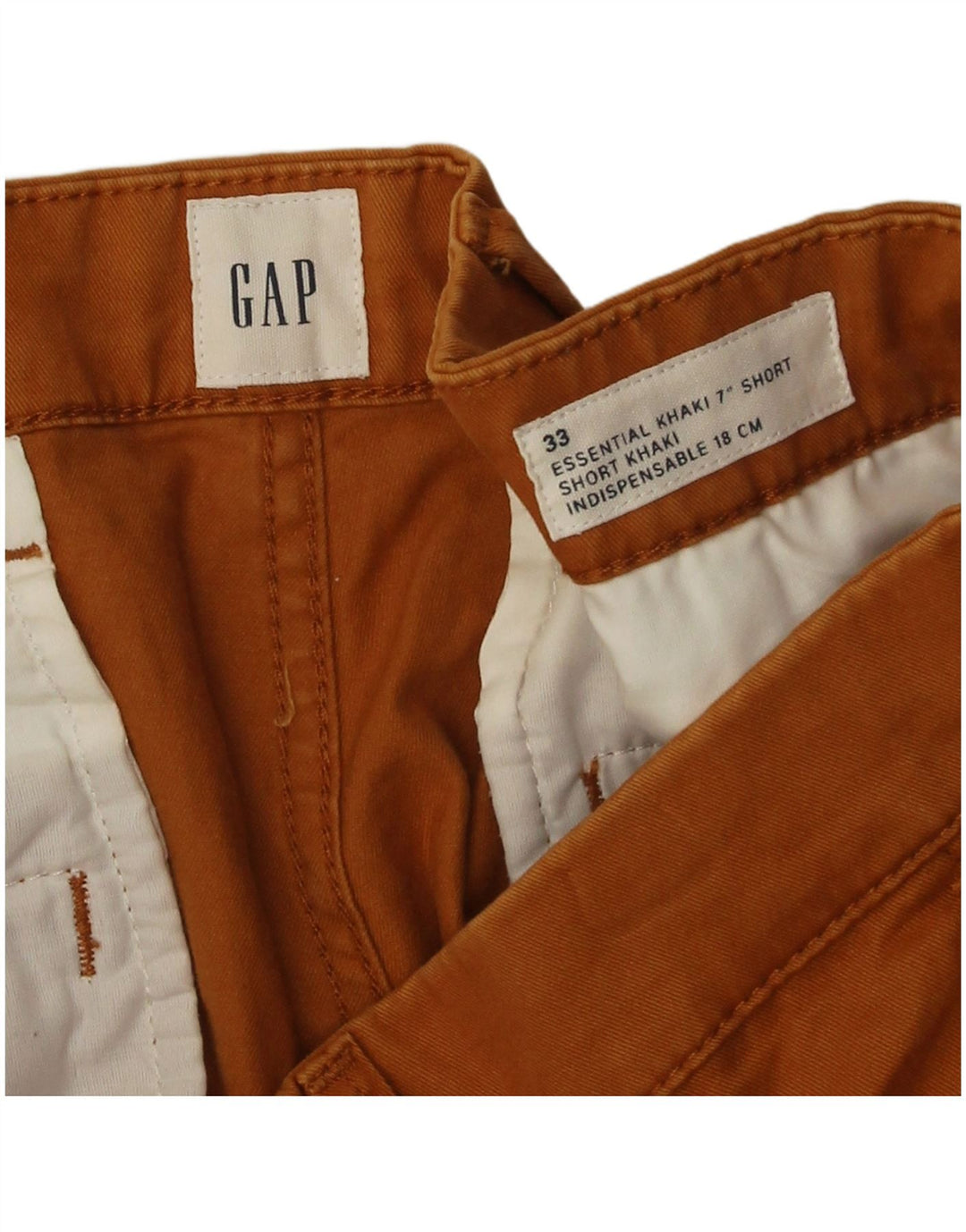 Мужские шорты чинос Gap W33, средний коричневый хлопок, хлопок