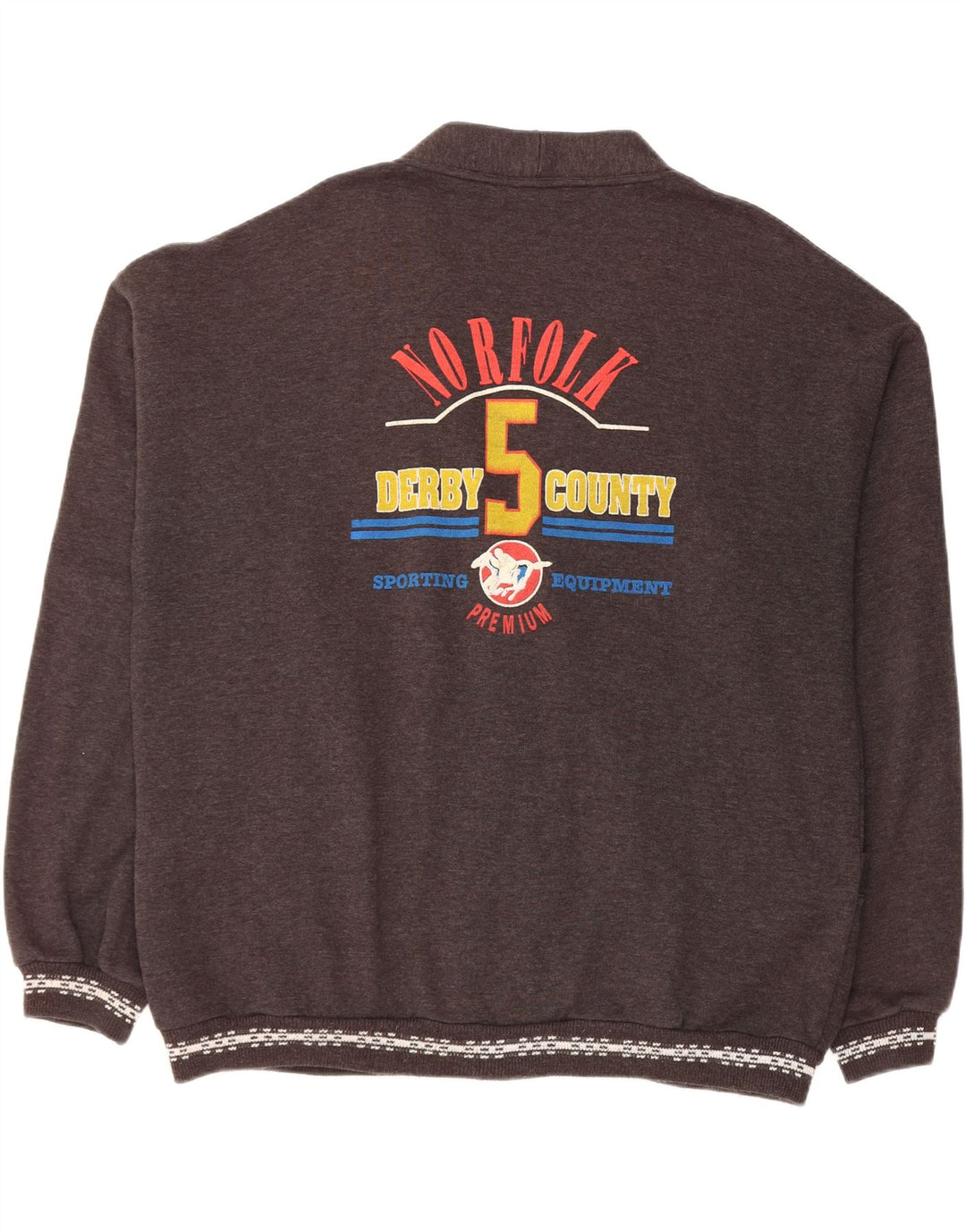 VINTAGE Мужской кардиган с рисунком 2XL Серый