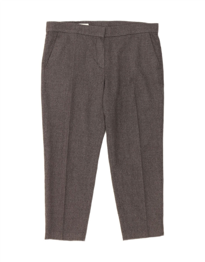 Escada Женские брюки-капри EU 40 Medium W34 L23 Серые шерстяные
