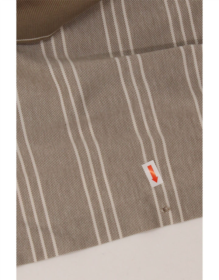 Мужская рубашка-поло NIKE UK 39/41, средний бежевый в полоску