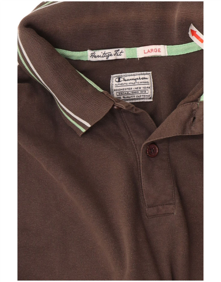 Мужская рубашка поло Champion Heritage Fit, большая серая